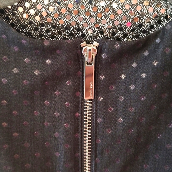 CALVIN KLEIN BLACK SHEATH DRESS with WHITE DETAIL. SIZE 4. LIKE NEW! - Picture 8 of 9